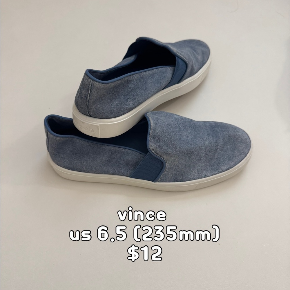 Vince Men's Blue Slip-On Shoes